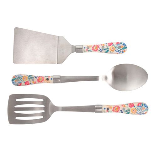 Set de 3 utensilios de cocina de acero inoxidable