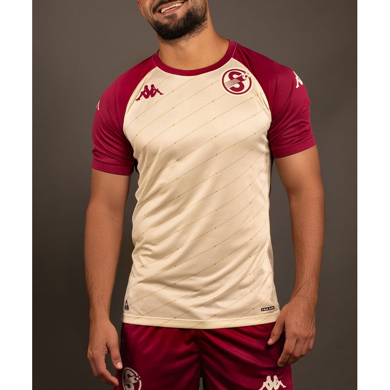 Camiseta de viaje Deportivo Saprissa color blocking para hombre