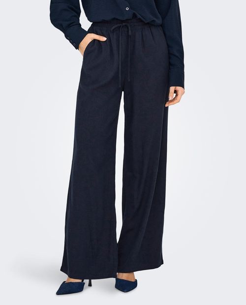 Pantalón JDY palazzo largo 32" de cintura alta para mujer