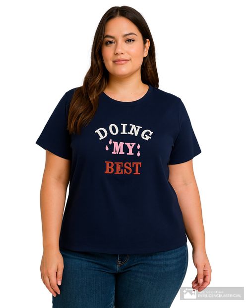 Camiseta Unexpected estampada manga corta para mujer