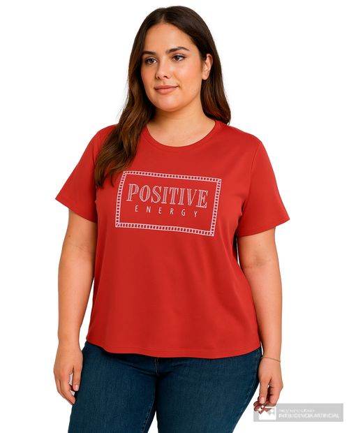 Camiseta Unexpected estampada manga corta para mujer