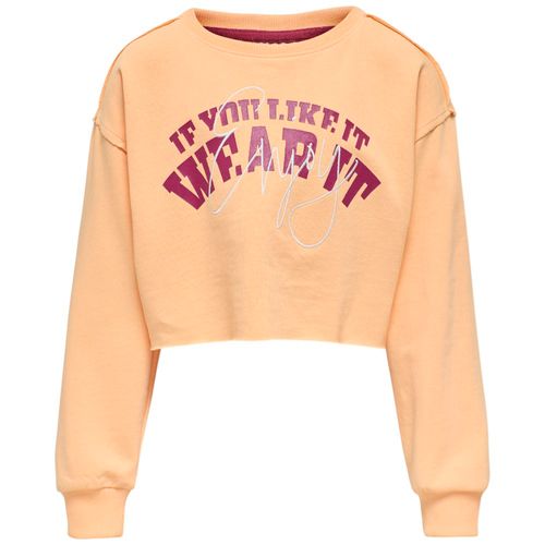 Sudadera amarilla con estampado para niña