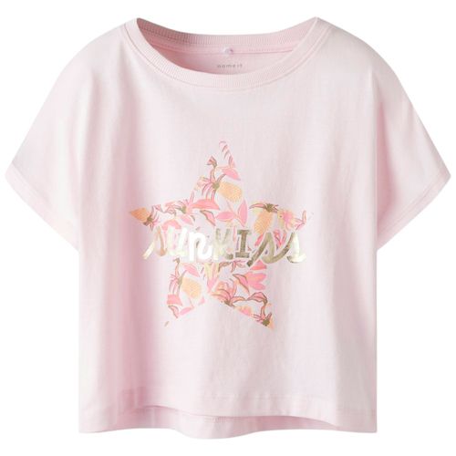 Blusa rosada con estampado para niña