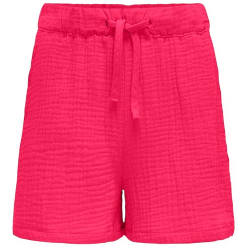 Short rosado sólido para niña