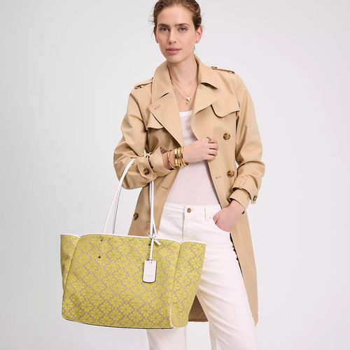 Cartera tote Kate Spade Spade flower Jacquard amarillo para mujer