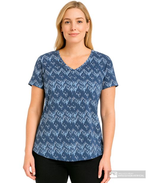 Camiseta Nicolle estampada manga corta para mujer