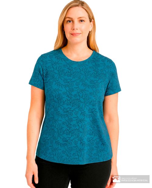 Camiseta Nicolle estampada manga corta para mujer