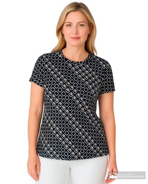 Camiseta Nicolle estampada manga corta para mujer