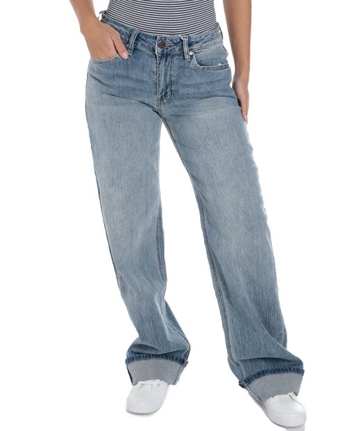 Jeans YMI wide leg azul de cintura alta para mujer