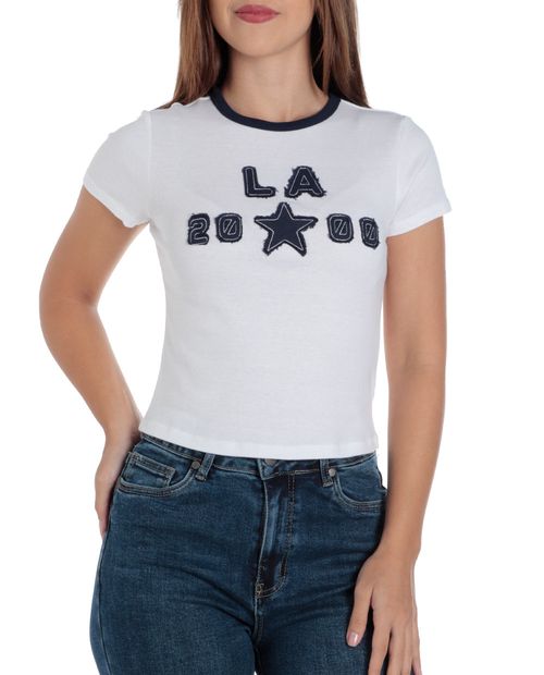 Camiseta No Comment estampada manga corta para mujer