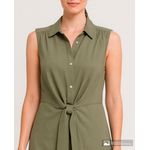 104990705-Vestido Nicolle shirt dress verde sin mangas para mujer