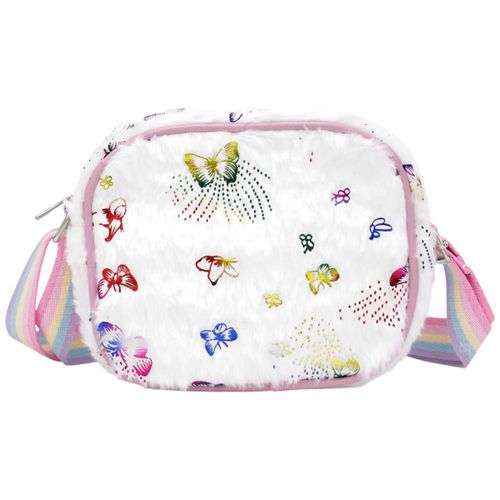 Cartera crossbody blanca para niña