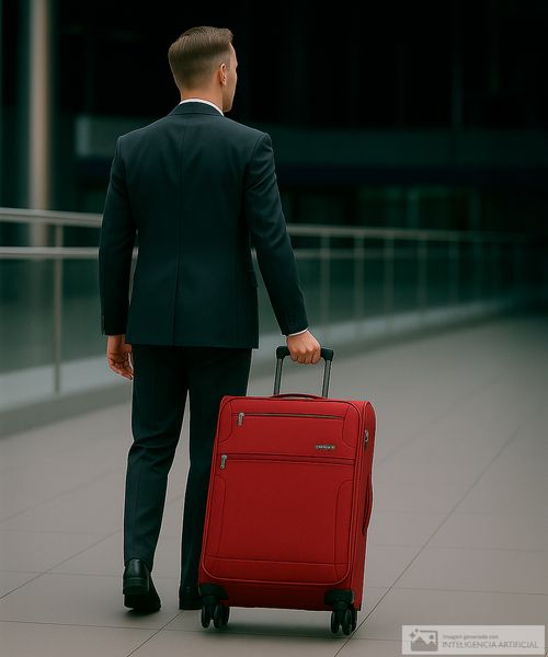 Maleta mediana Samsonite Bahia lite rojo vino