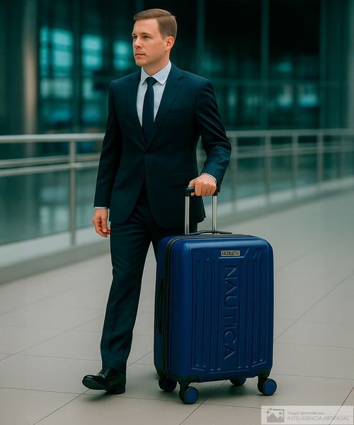 Maleta mediana Nautica azul