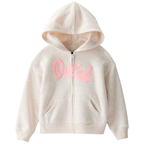 Sudadera beige con bordado para niña