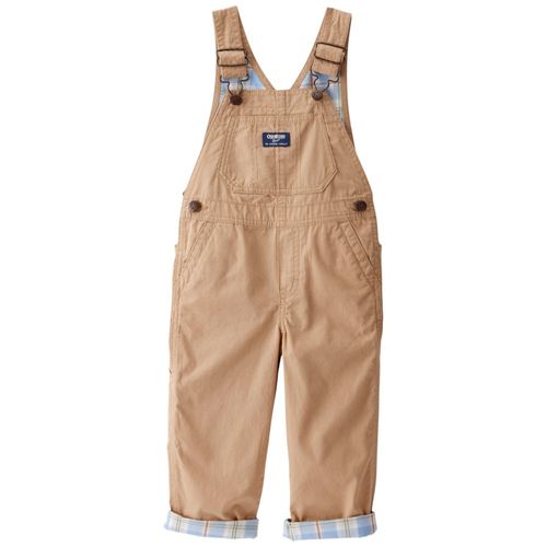 Overall beige sólido para niño