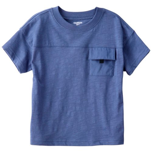 Camiseta azul sólido para niño