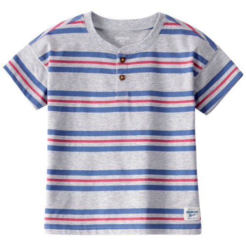 Camiseta bicolor a rayas para niño