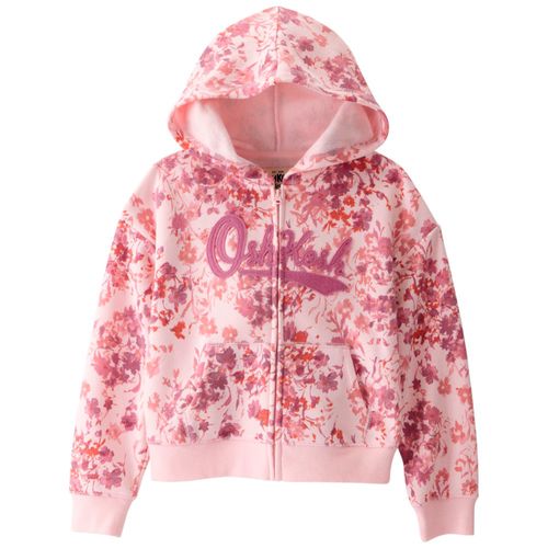 Sudadera rosada con bordado para niña