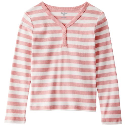 Blusa bicolor a rayas para niña