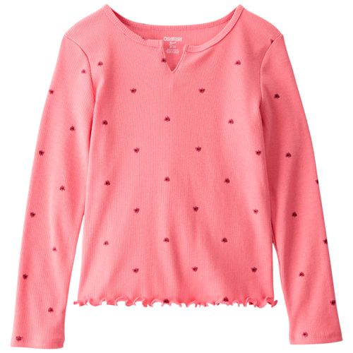 Blusa rosada con estampado para niña