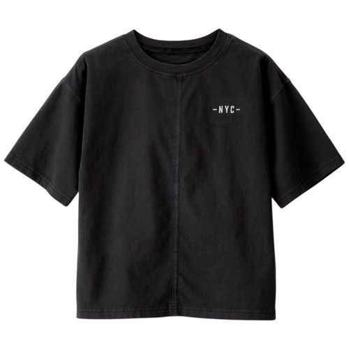 Camiseta negra con estampado para niño