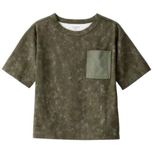 Camiseta verde sólido para niño