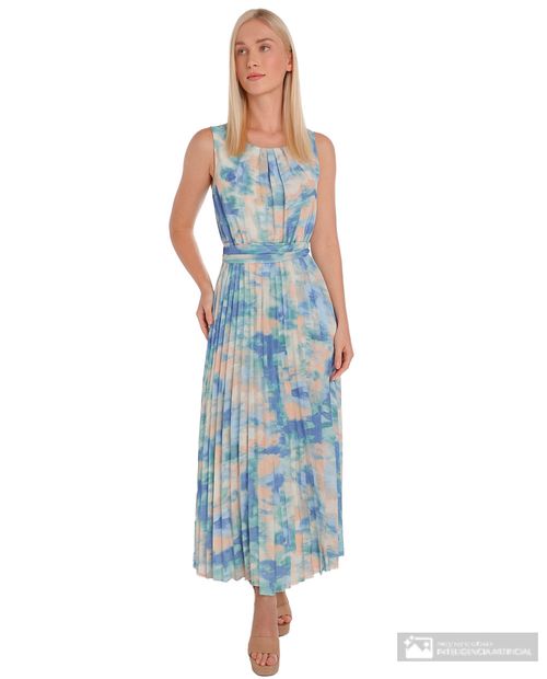 Vestido Sandra Darren maxi estampado sin mangas