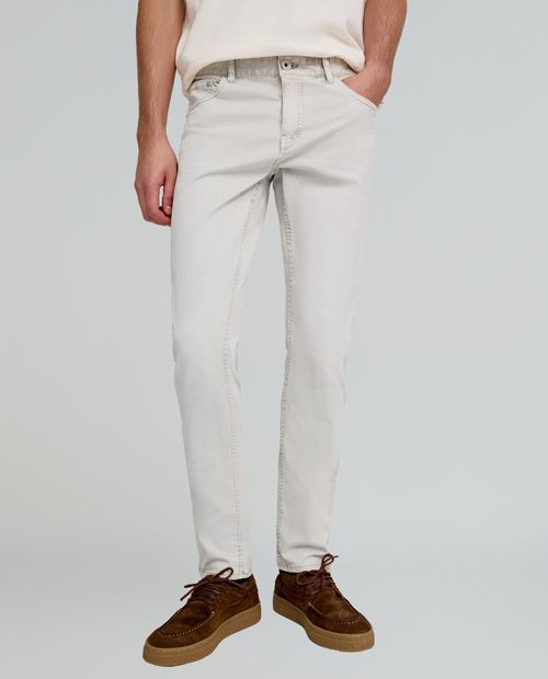Pantalón casual Scalpers regular fit gris sólido para hombre