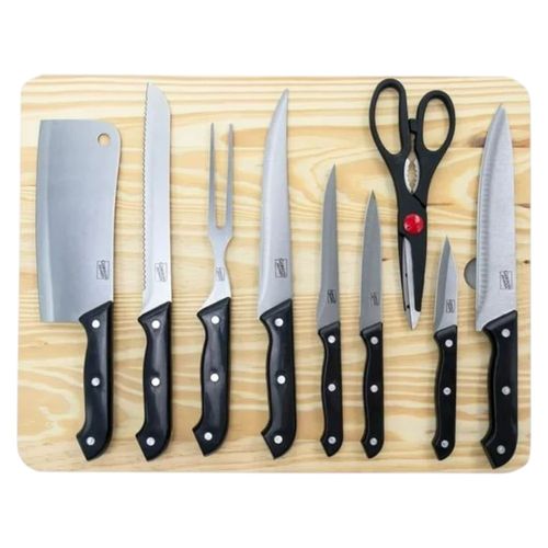 Set de cuchillos + tabla Wildcraft Gibson