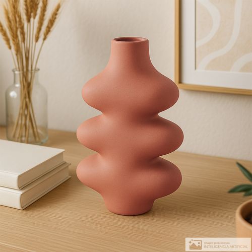 Florero decorativo de dolomita 20.8x8.8x25.5 cm