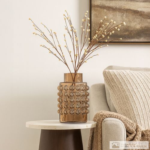 Florero decorativo de vidrio 17x24 cm