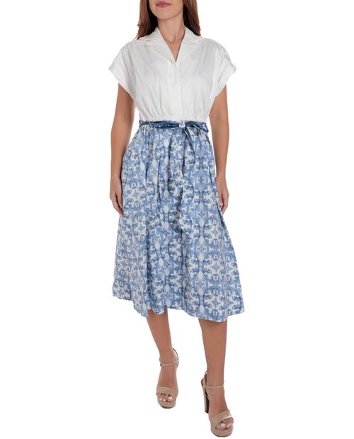 Vestido Sandra Darren shirt dress manga corta para mujer