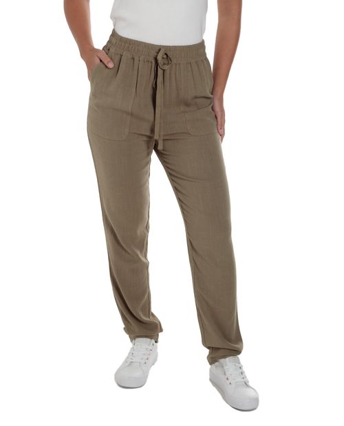 Pantalón L.A. Fashion pull on de cintura alta para mujer