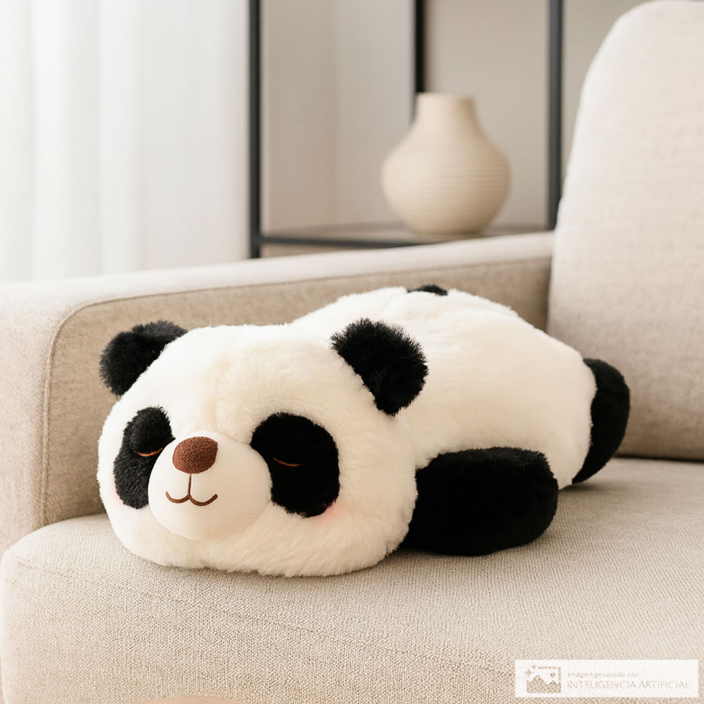 Cojín infantil oso panda dormido 45 cm Siman Nicaragua