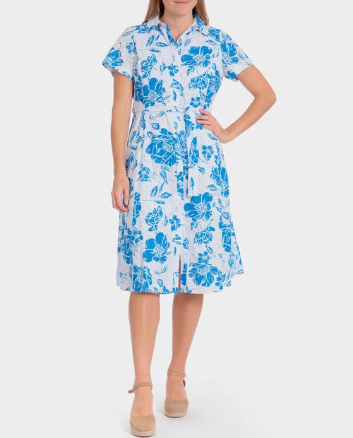 Vestido Punt Roma shirt dress estampado manga corta para mujer