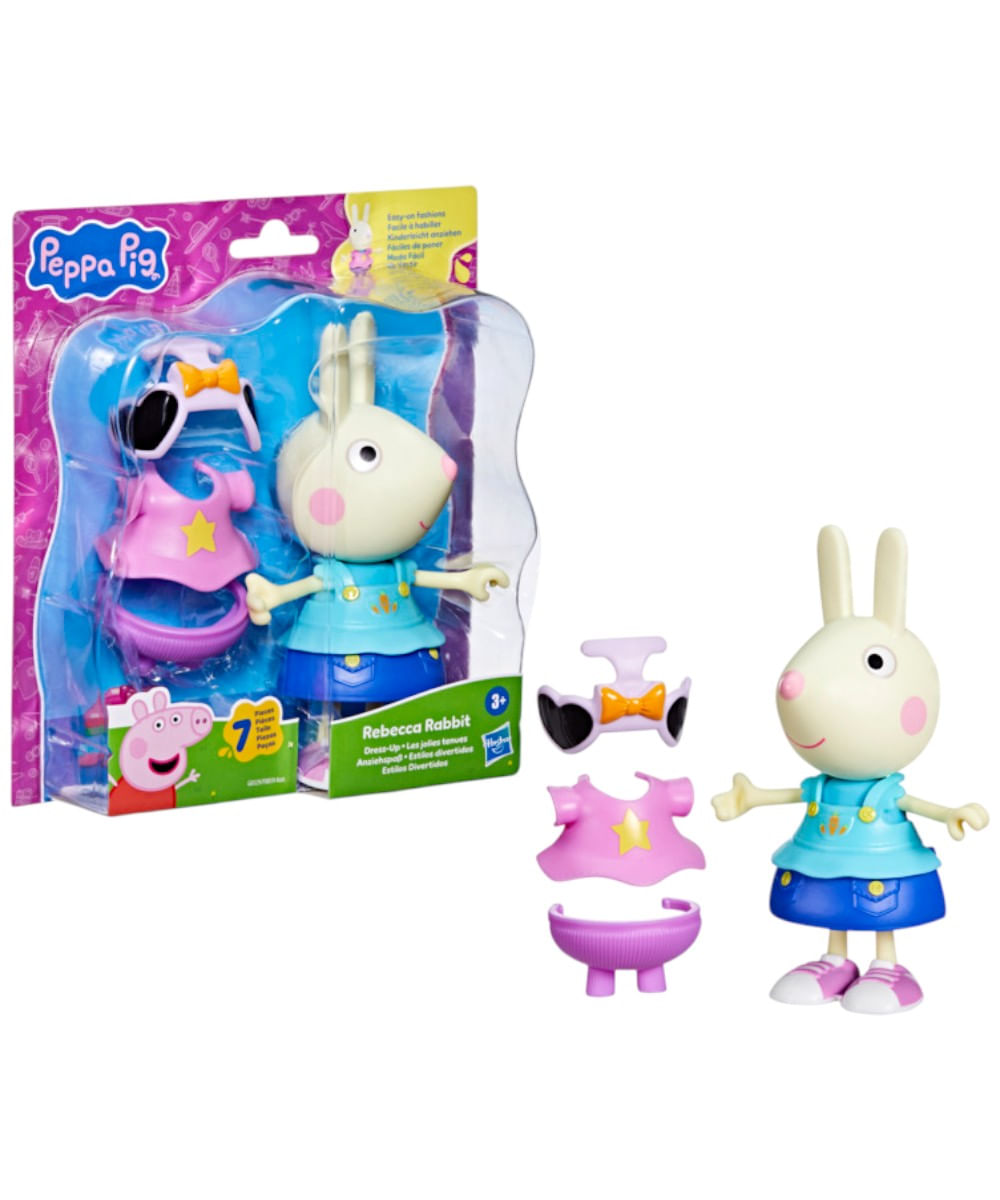 Peppa pig y sus amigos figura y disfraz paquete individual Siman