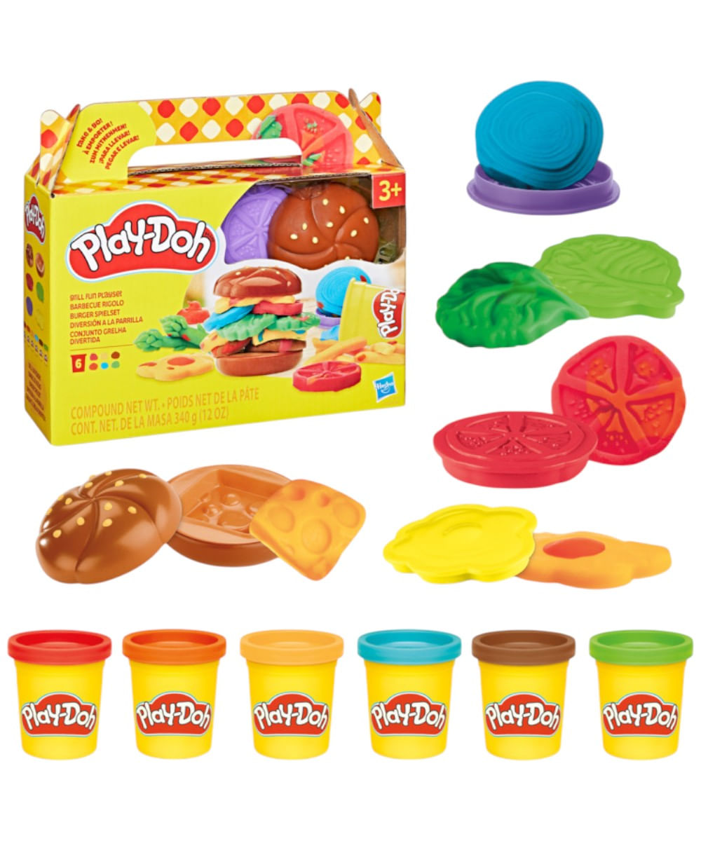 Hamburguesas Plastilina Play Doh Comida Parrilla Hamburguesa De