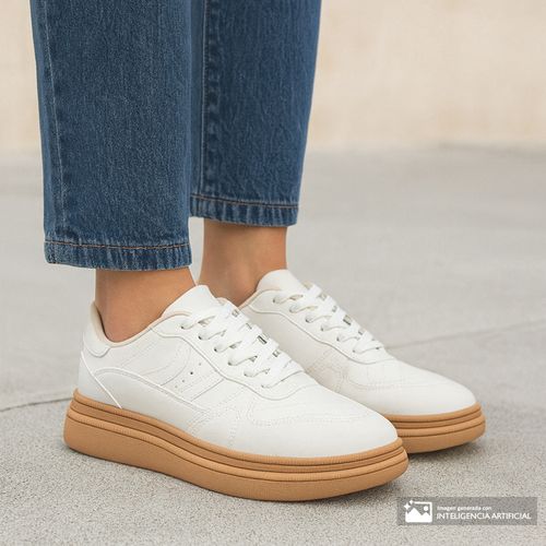 Zapato casual Orange color blanco para mujer