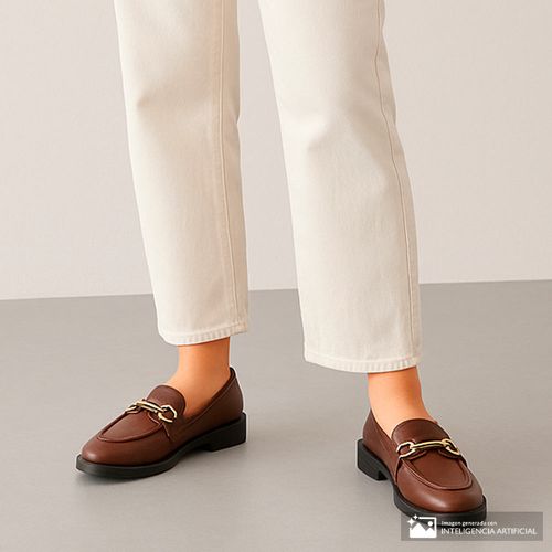 Zapato casual Unexpected color café para mujer