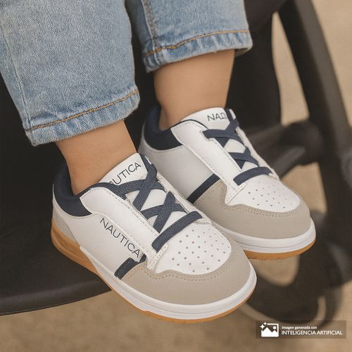 Zapato casual Nautica bicolor para niño bebé