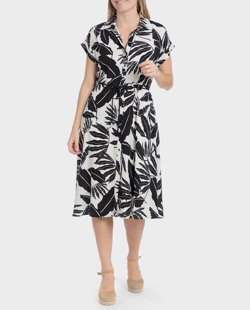 Vestido Punt Roma shirt dress estampado manga corta para mujer