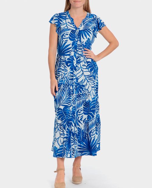 Vestido Punt Roma shirt dress estampado manga corta para mujer