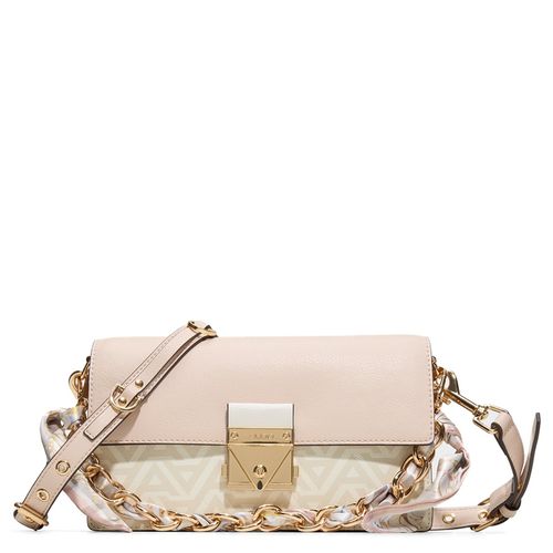 Cartera crossbody Aldo Gedia color nude para mujer