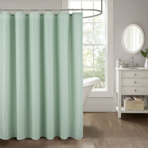 Cortina de poliéster sólido para baño