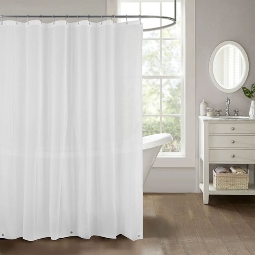 Cortina de plástico diseño sólido para baño