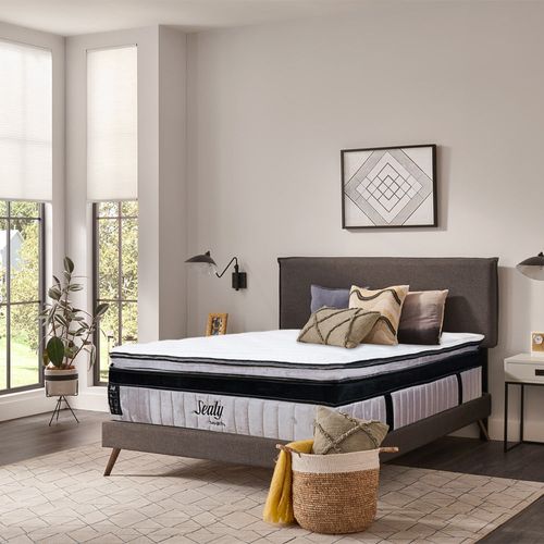 Cama Sealy Sapphire confort semi firme Memory tech foam