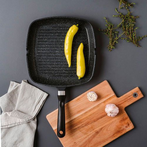 Sartén grill cuadrado CuisinePro de aluminio 28 cm