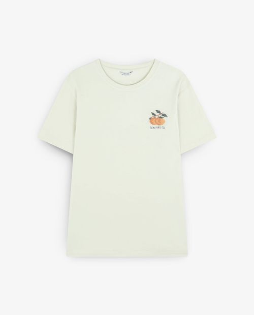 Camiseta Scalpers regular fit bordado de frutas para hombre