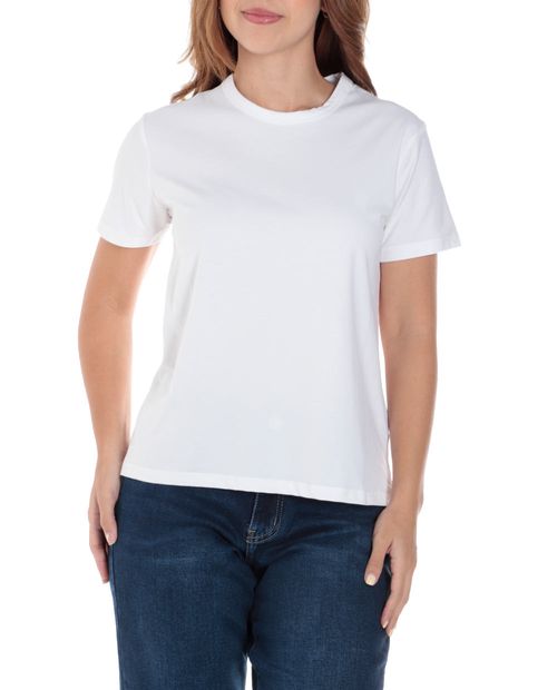 Camiseta Unexpected blanca manga corta para mujer